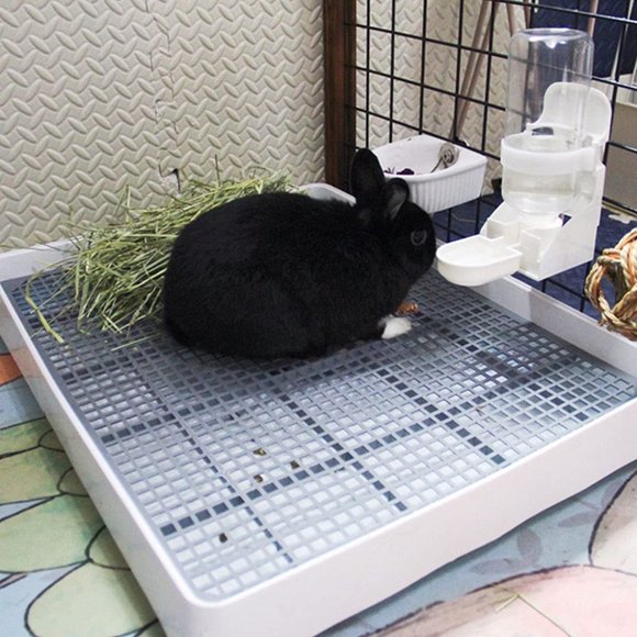 Guinea Pig Rabbit Litter Pan for Cage Bed Large Pet Toilet Pee Trainer New - Picture 4 of 11